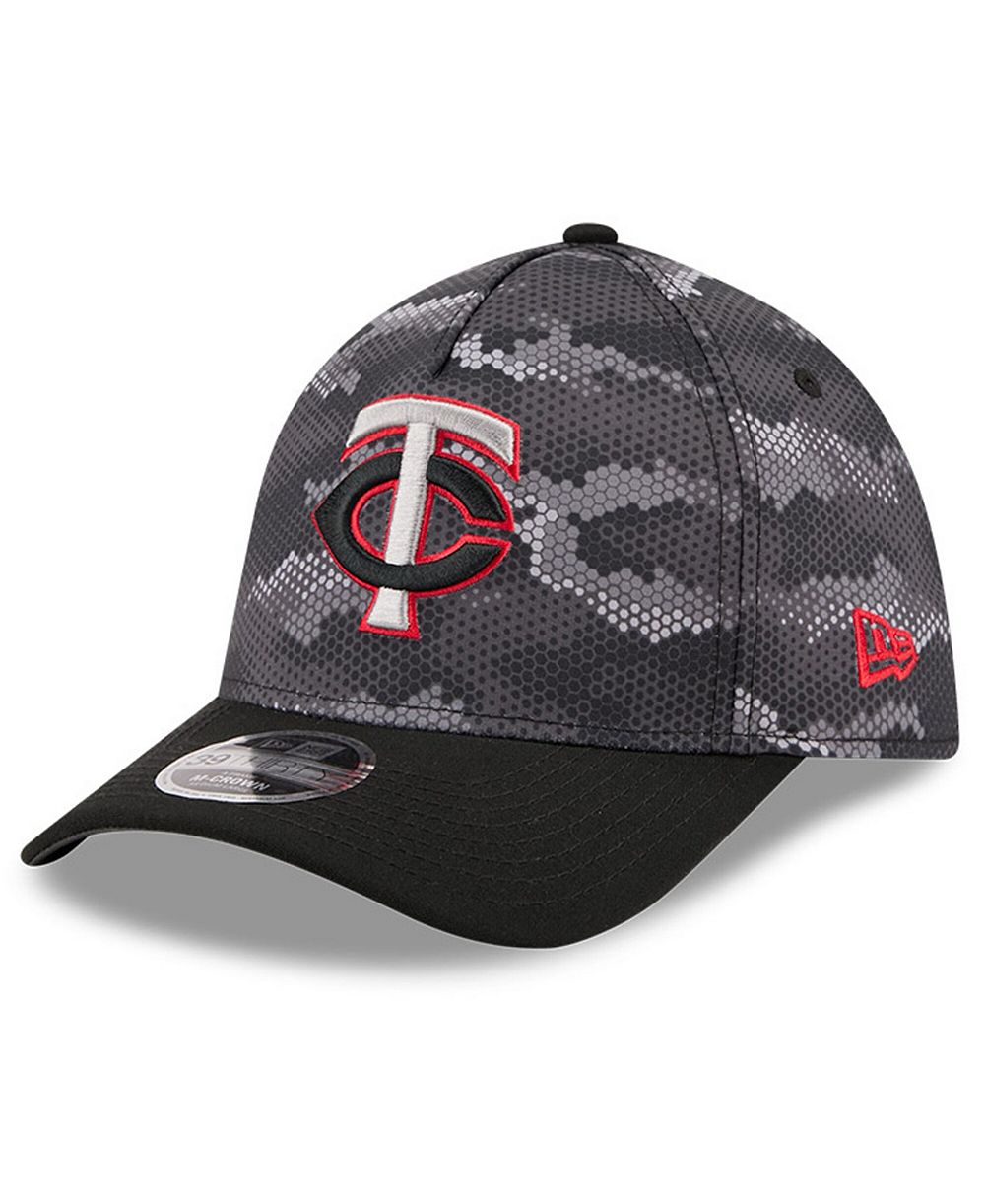 New Era Мужская кепка Minnesota Twins Camo 39THIRTY A-Frame Flex Black