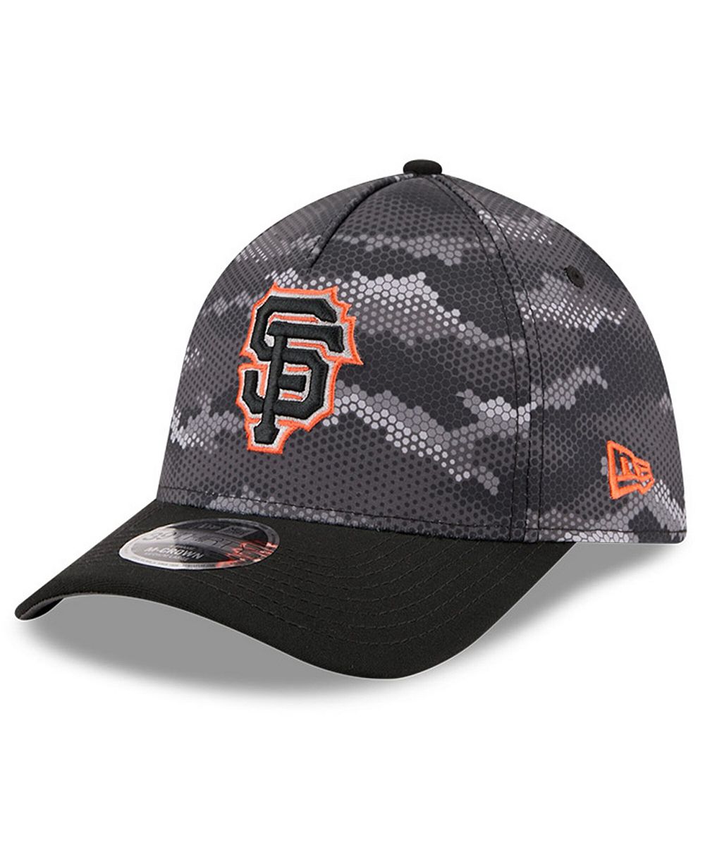 Мужская кепка New Era Black San Francisco Giants Camo 39THIRTY A-Frame Flex