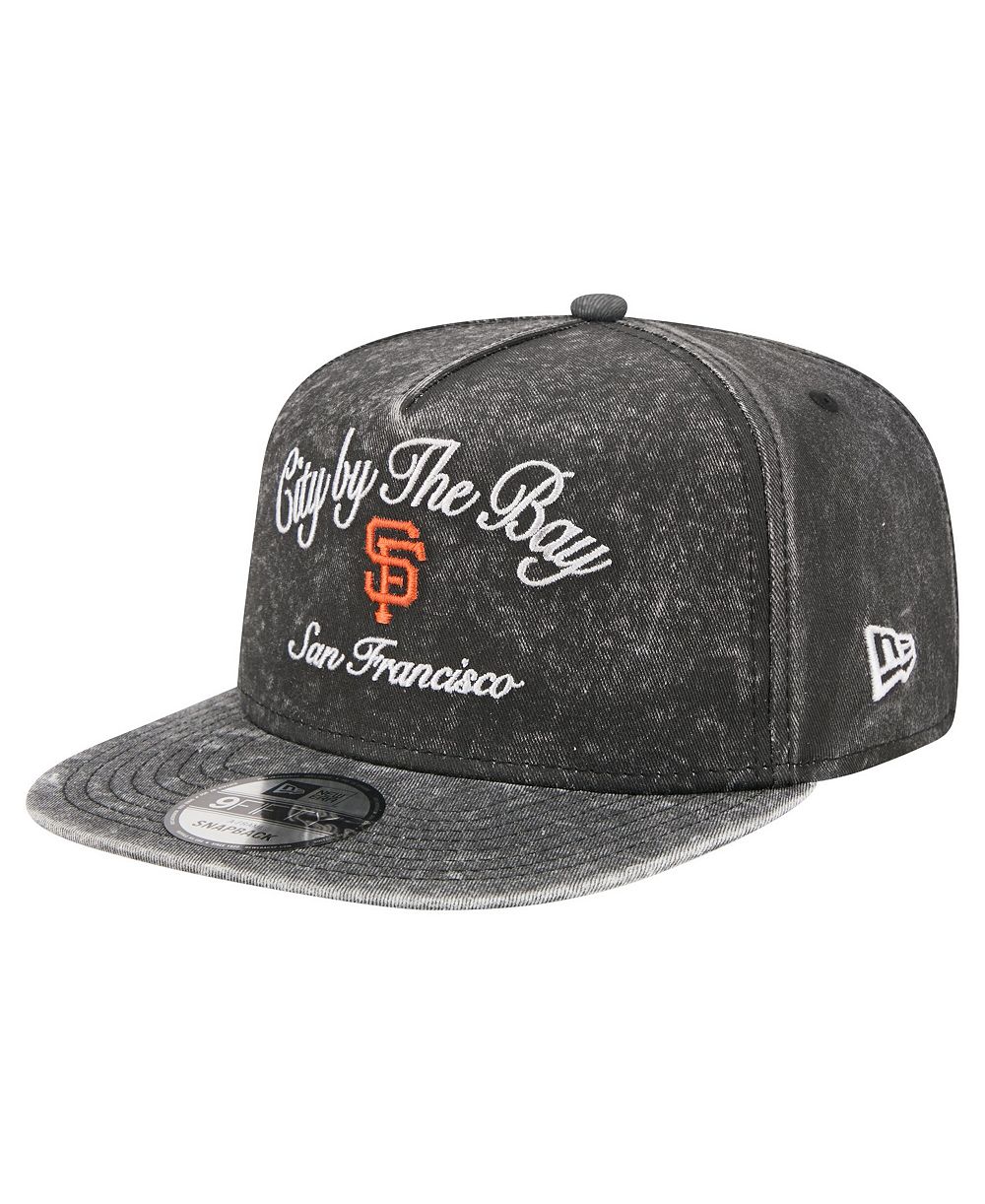 New Era Men's Black San Francisco Giants City Slogan A-Frame 9FIFTY Snapback Hat