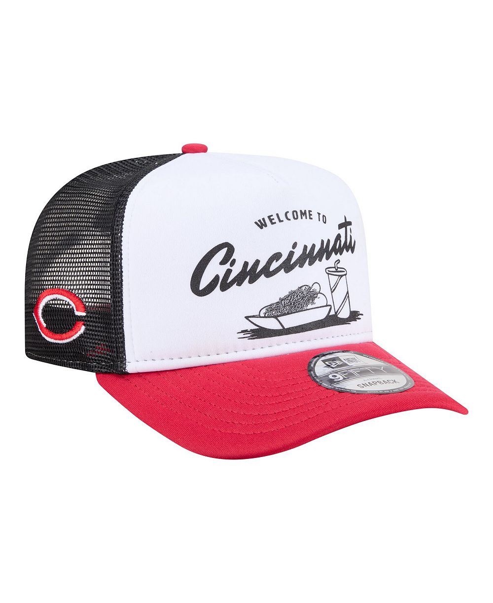 New Era Мужская кепка-тракер Cincinnati Reds Foodie A-Frame 9FIFTY White/Red