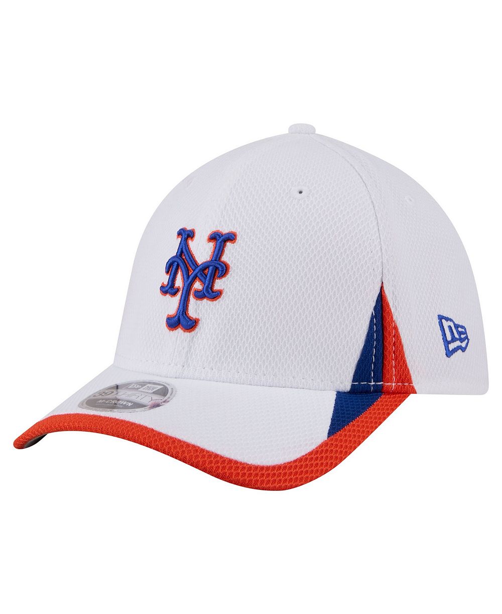 Мужская кепка New Era White New York Mets Cut n Sew 39THIRTY Flex