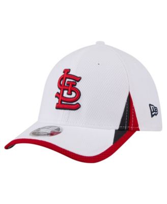 New Era Men's White St. Louis Cardinals Cut n Sew 39THIRTY Flex Hat