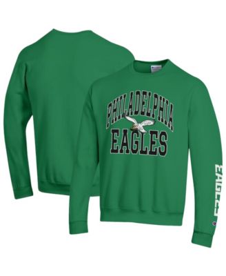Мужская флисовая толстовка Champion Power Blend, Kelly Green Philadelphia Eagles