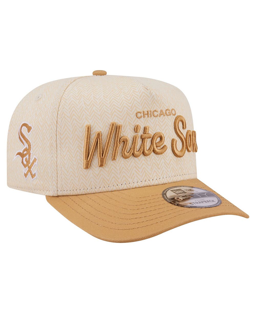 New Era Мужской arbalturaская ке repaired repaired кепка Chicago White Sox Herringbone 9FIF दूध A-Frame Snapback