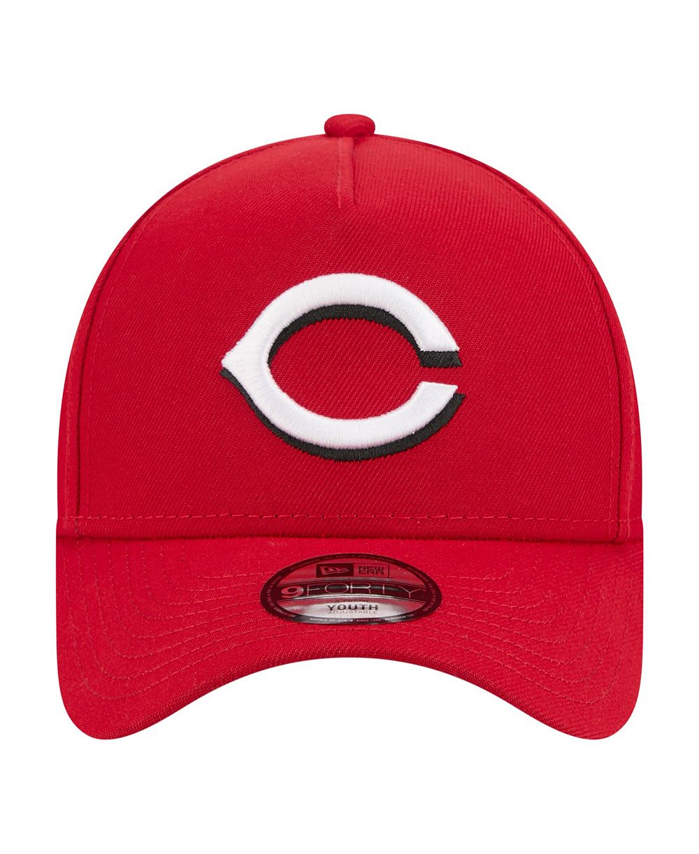 New Era Кепка 9FORTY A-Frame регулируемая, красная, для мальчиков и девочек Cincinnati Reds