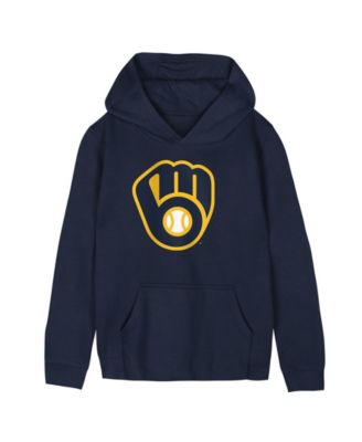 Outerstuff Детский флисовый худи Milwaukee Brewers с логотипом