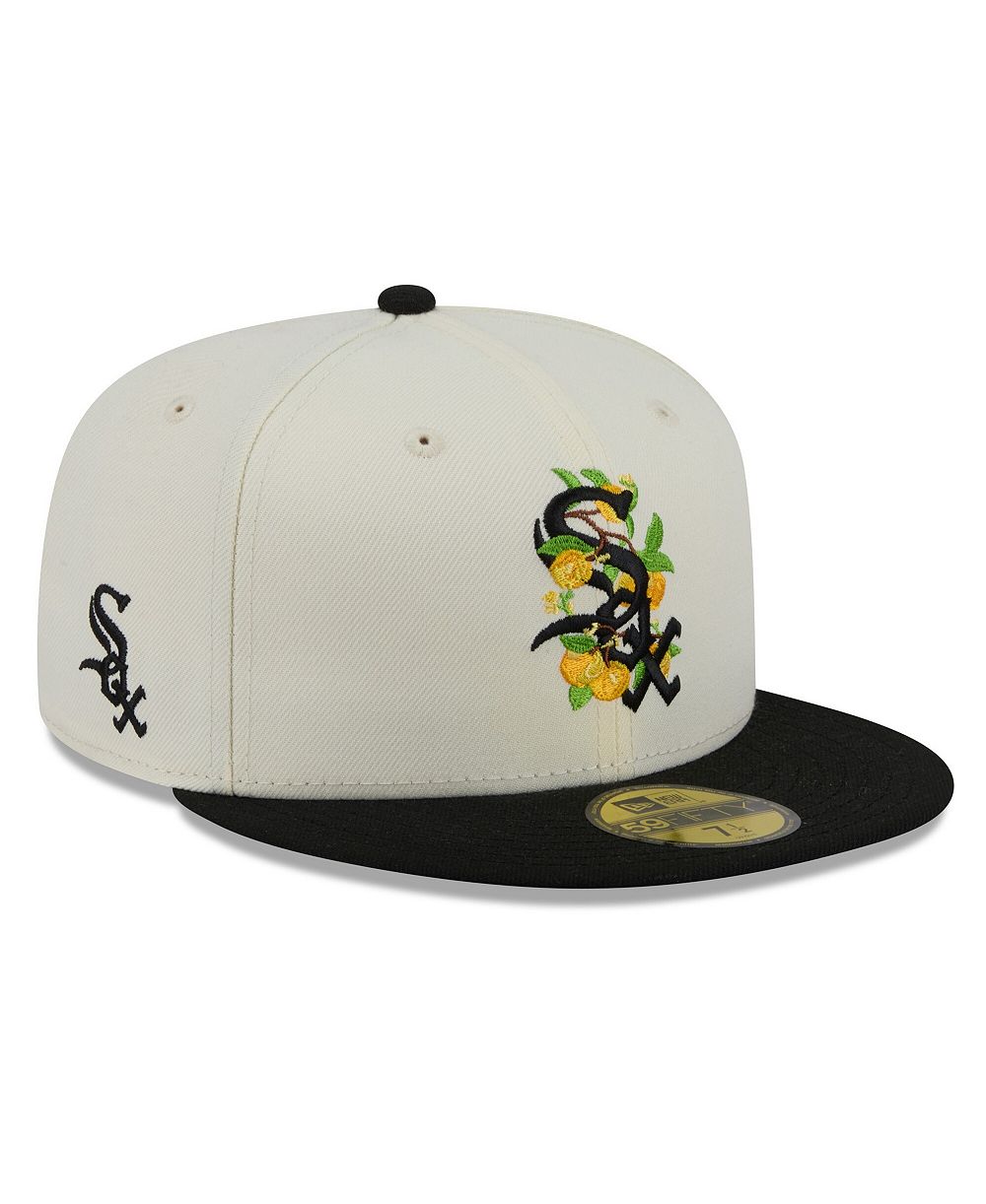 Мужская кепка New Era White/Black Chicago White Sox Blossom 59FIFTY Fitted