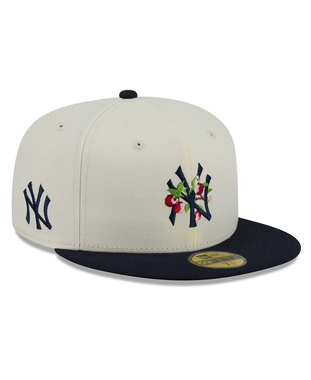 Мужская кепка New Era White/Navy New York Yankees Blossom 59FIFTY Fitted