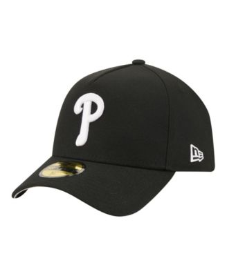 New Era Men's Black Philadelphia Phillies A-Frame 59FORTY Fitted Hat