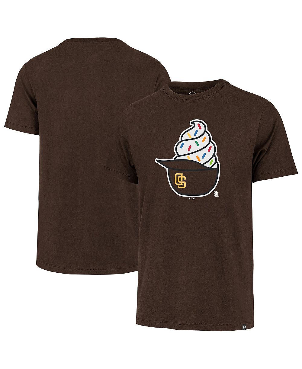 Мужская футболка '47 Brand Brown San Diego Padres Ice Cream Helmet Franklin