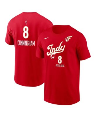 Мужская футболка Nike Sophie Cunningham Red Indiana Fever Name & Number Rebel Edition