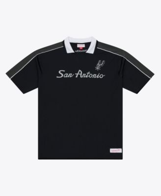 Mitchell & Ness Мужская черная джерси San Antonio Spurs Polo
