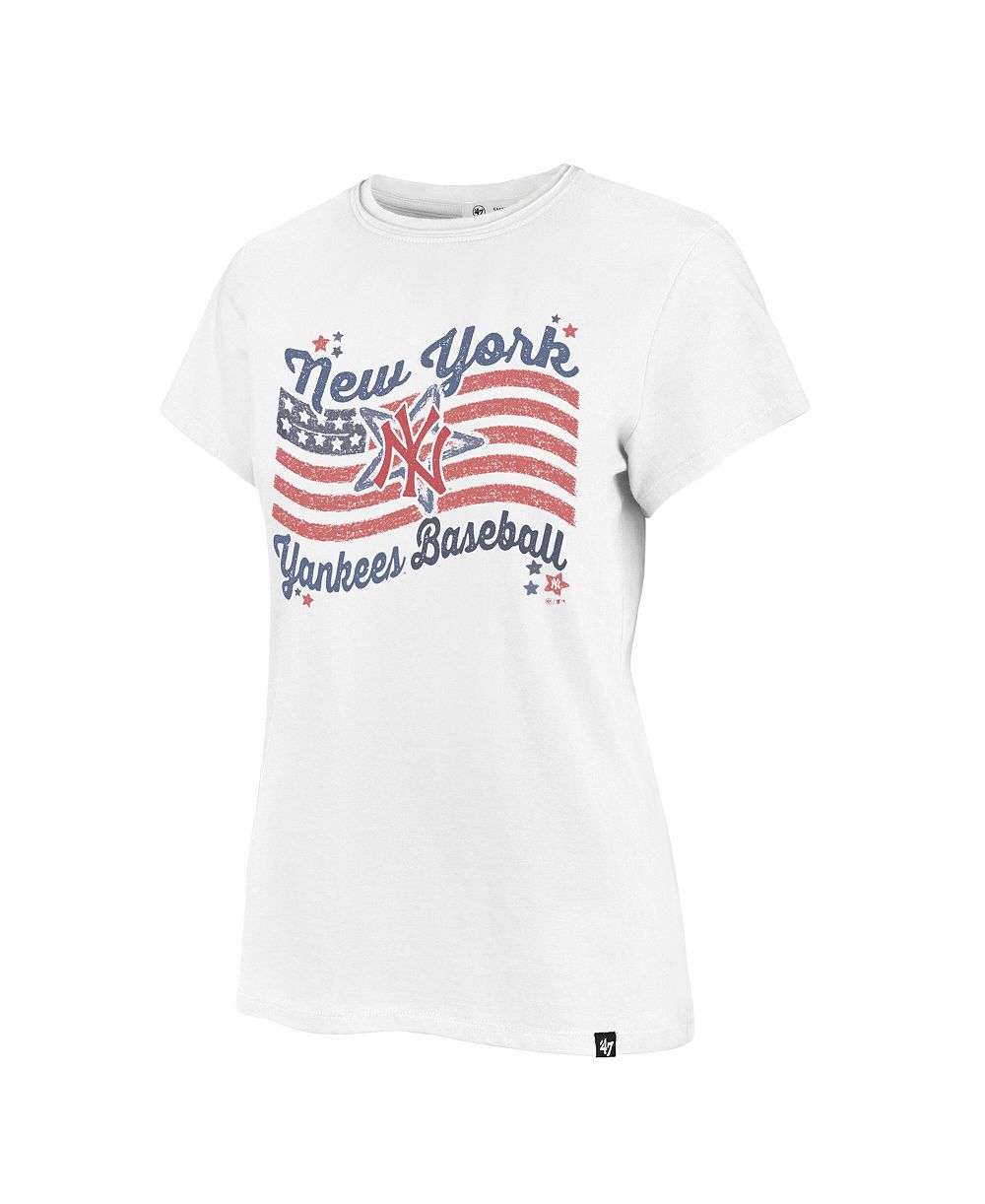 Женская футболка '47 Brand White New York Yankees Americana Regional Frankie