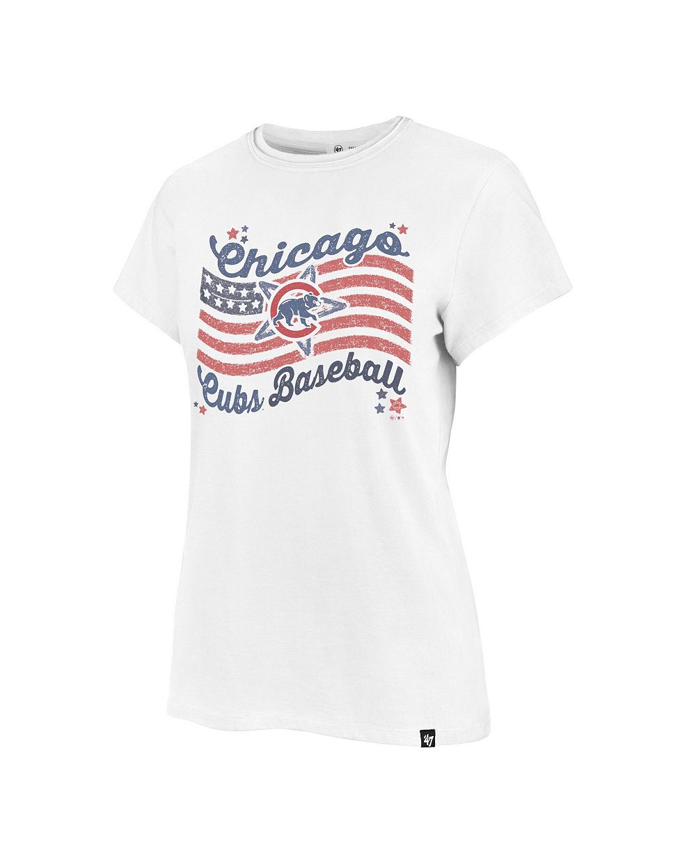 Женская футболка '47 Brand Chicago Cubs Americana Regional Frankie белая