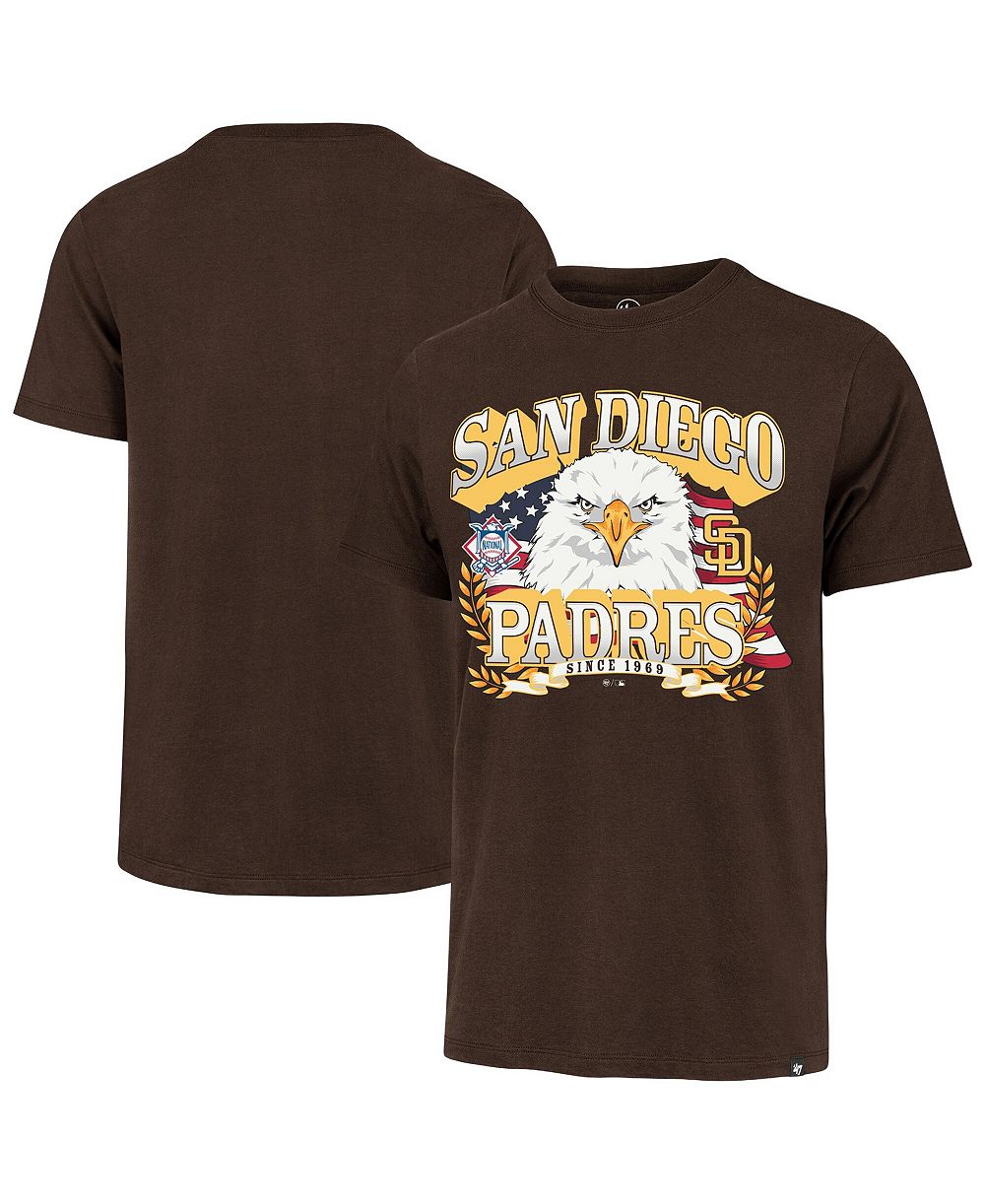 Мужская футболка '47 Brand San Diego Padres Americana Eagle Brown
