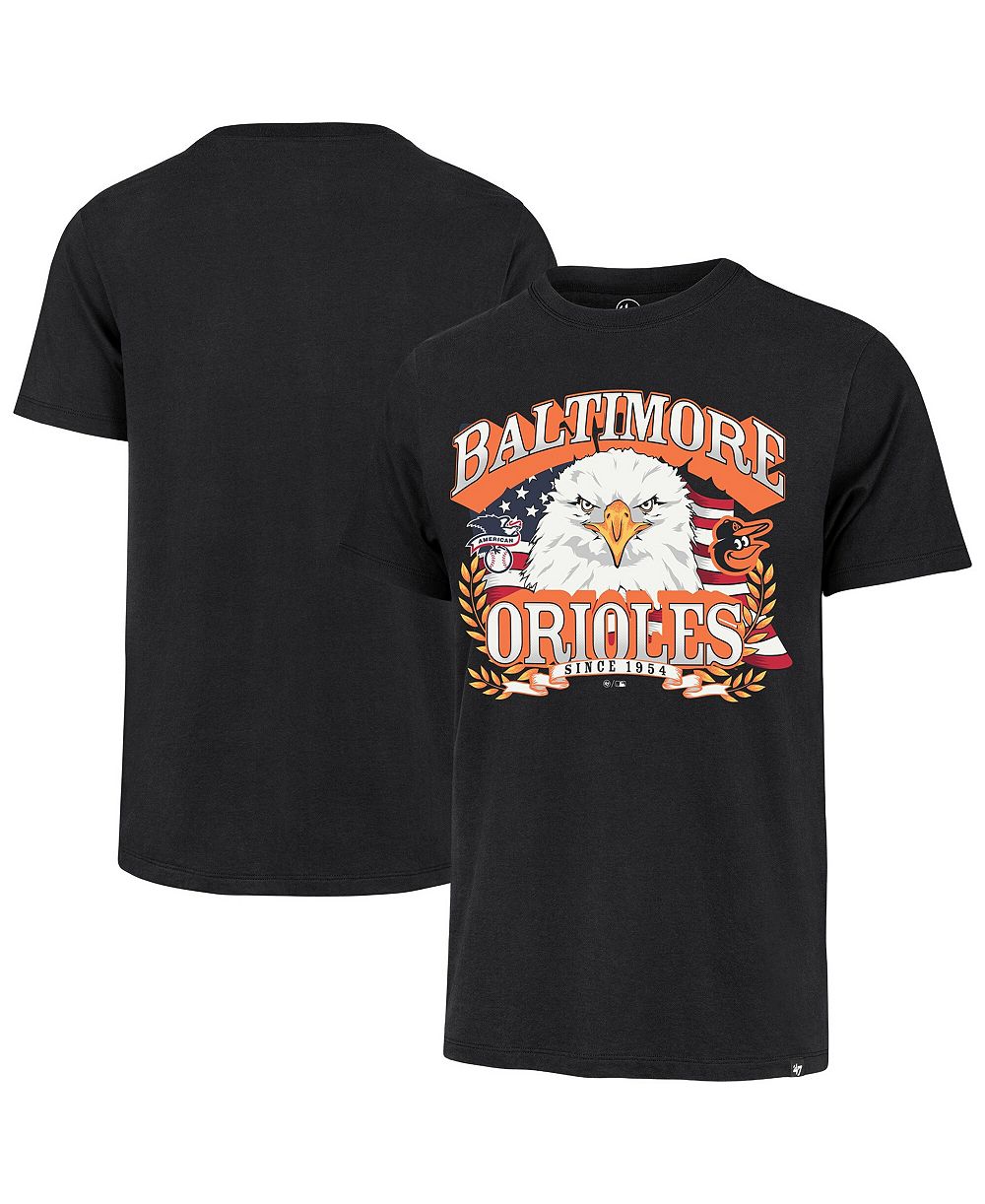 Мужская футболка '47 Brand Black Baltimore Orioles Americana Eagle