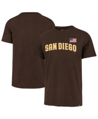 Мужская футболка '47 Brand San Diego Padres Heritage U.S. Flag коричневого цвета