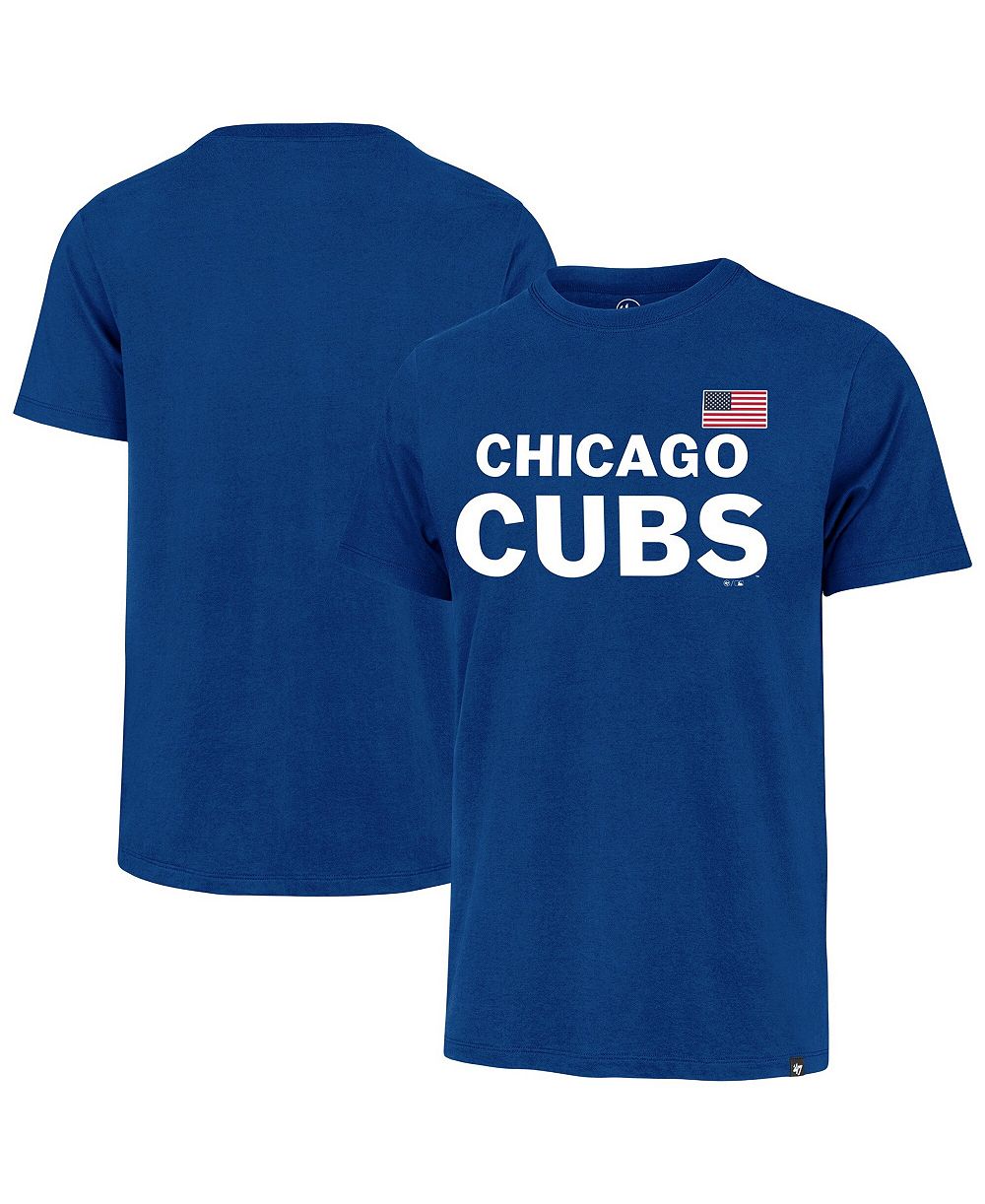 Мужская футболка '47 Brand Royal Chicago Cubs Heritage U.S. Flag