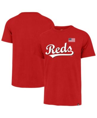 Мужская футболка '47 Brand Red Cincinnati Reds Heritage U.S. Flag