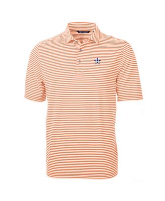 Мужская рубашка-поло Cutter & Buck Orange Houston Astros Virtue Pique Stripe