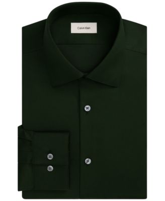 Calvin Klein Men's Performance Wrinkle Free Slim-Fit Spread-Collar Dress Shirt