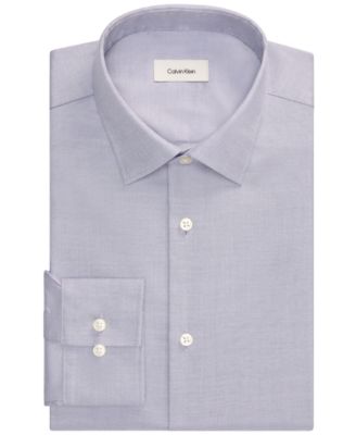 Calvin Klein Men's Cotton Stretch Regular-Fit Dress Shirt