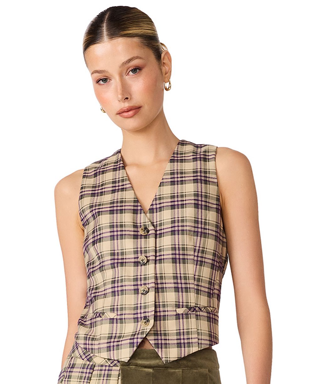 Женский жилет Steve Madden Barret V-Neck с пуговицами