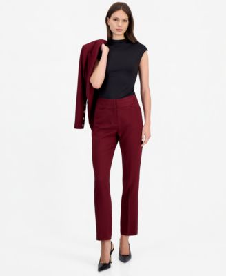 Tahari ASL Women's Flared-Leg Mid-Rise Pants