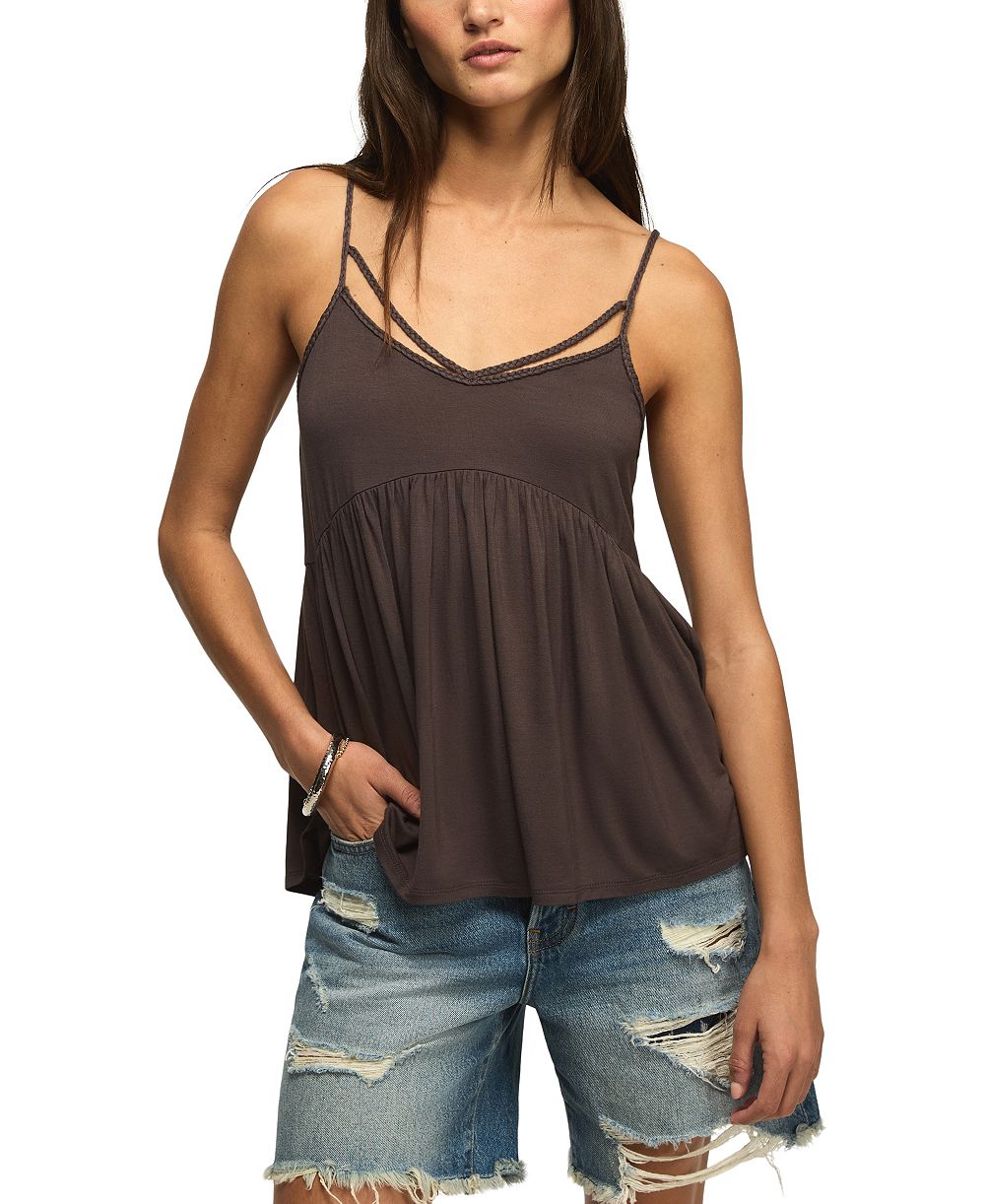 Lucky Brand Женский топ-ками на бретелях с V-образным вырезом
