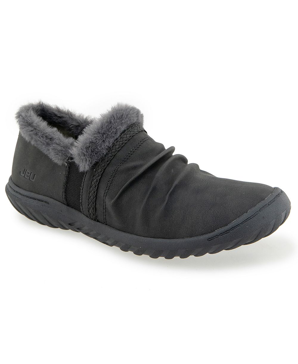JBU Women's Reese Water-Resistant Slip-On Cozy Flats