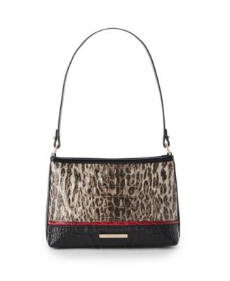 Маленькая сумка Brahmin Lorelei Calgary из кожи с принтом оцелота