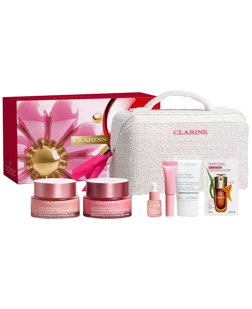 Подарочный набор люксовой косметики Clarins Multi-Active, 7 предметов