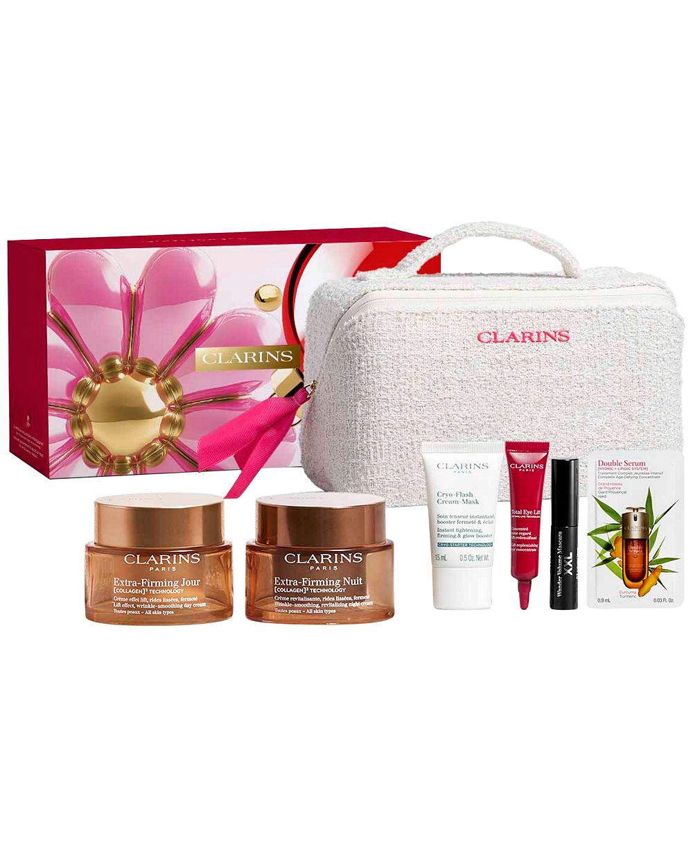 Подарочный набор Clarins из 7 предметов для ухода за кожей Extra-Firming Luxury