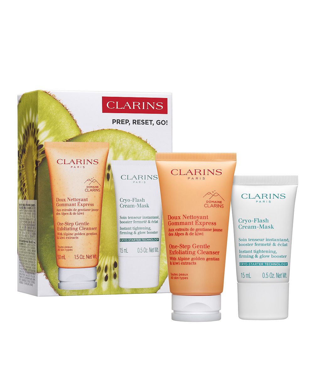 Подарочный набор Clarins из 2 предметов для путешествий: подготовка, восстановление, готово