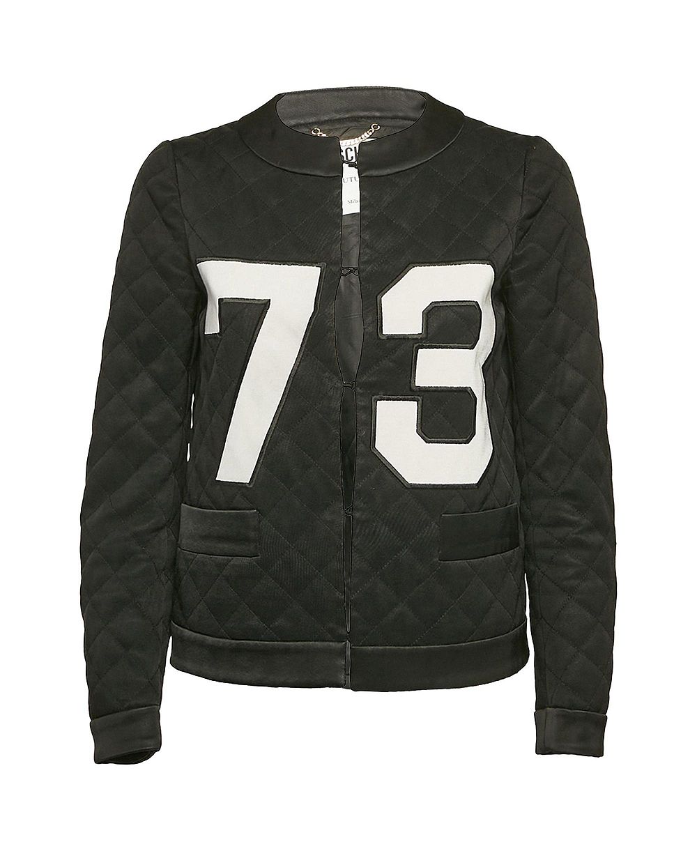 Pre-Owned Moschino Women's Couture Quilted Synthetic Jacket