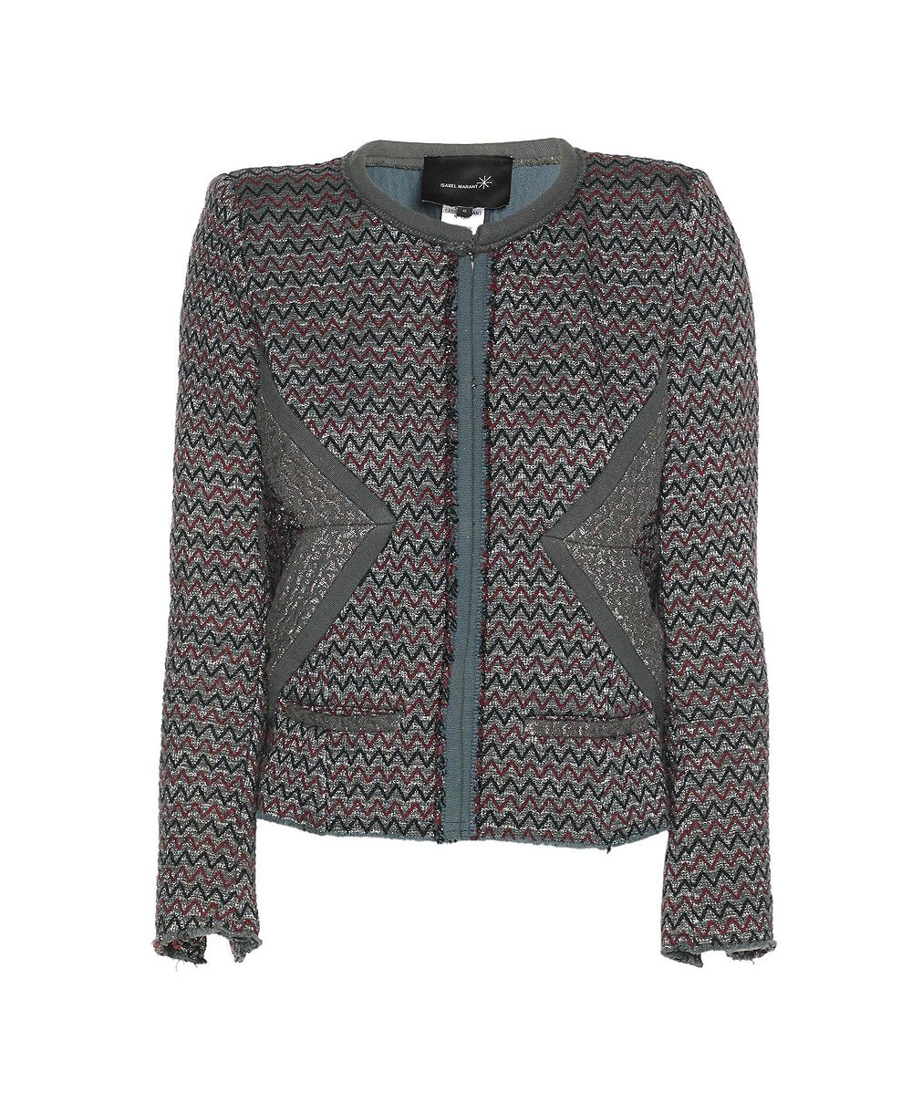 Pre-Owned Isabel Marant Women's Patterned Lurex Knit Jacket