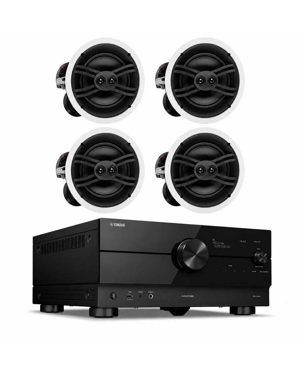 Yamaha RX-A4A 7.2 AV Receiver with In-Ceiling Speakers
