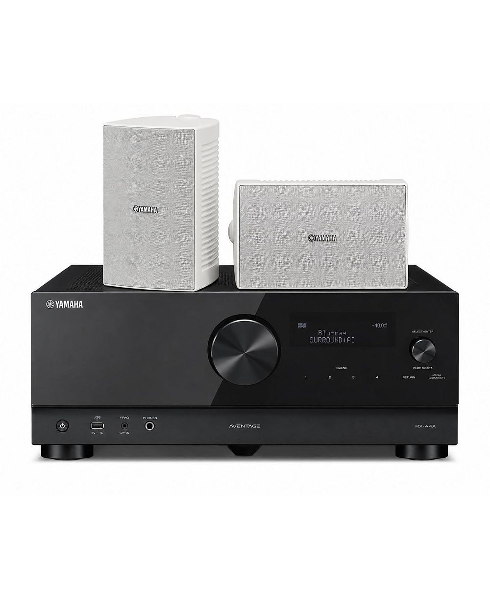 Yamaha RX-A4A AVENTAGE AV Receiver with NS-AW294WH Speakers