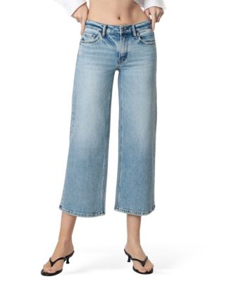 Vervet Женские джинсы wide leg с заниженной посадкой tinted crop