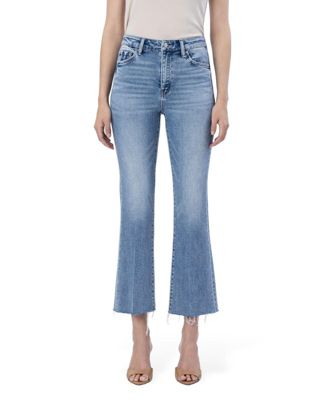 Женские джинсы Flying Monkey High Rise Raw Hem Kick Flare