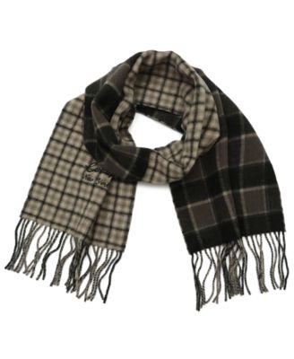 COACH шарф-манишка из шерстяной смеси в клетку Patchwork Plaid