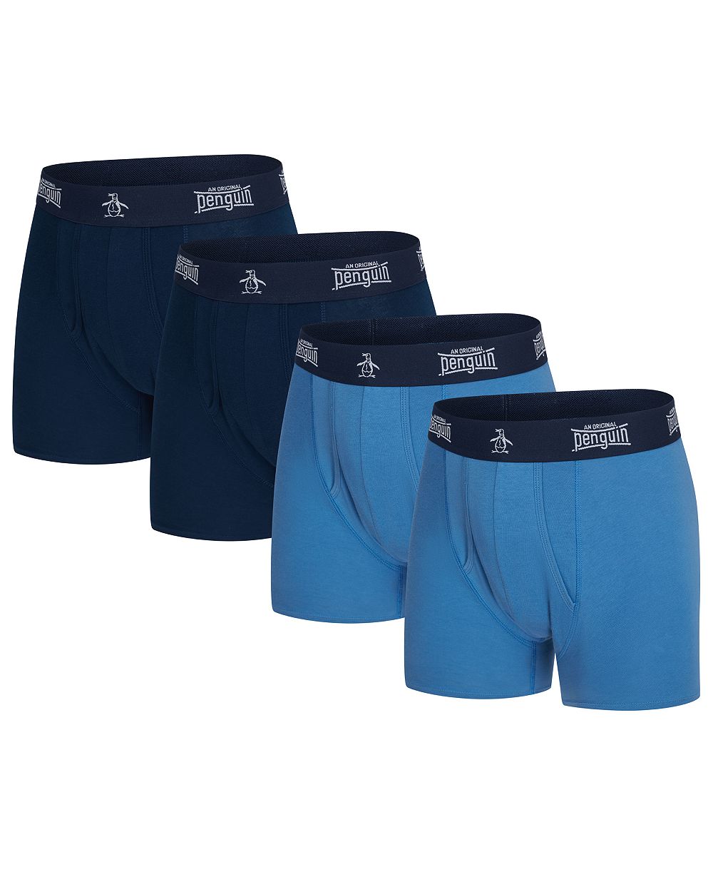 Original Penguin Мужские сверхмягкие облегающие боксеры, упаковка 4 шт.