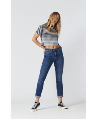 Женские джинсы Mavi Jeans Kathleen Mid Rise Boyfriend In Mid Feather Blue