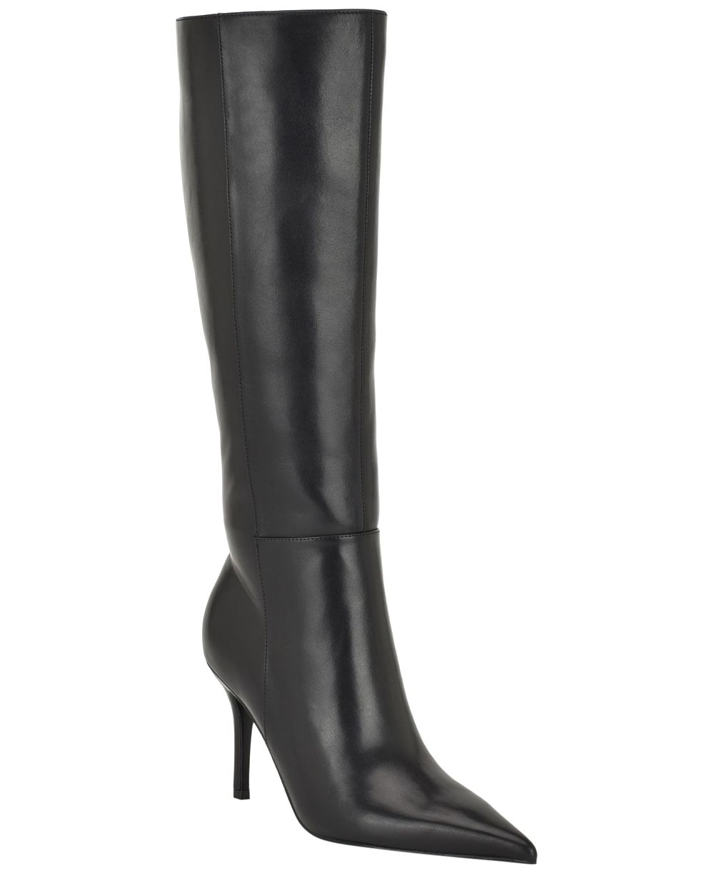 Nine West Women's Gerty Tall Wide Calf Stiletto Dress Boots