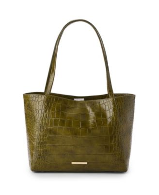 Brahmin Mona Alba Large Leather Tote Handbag