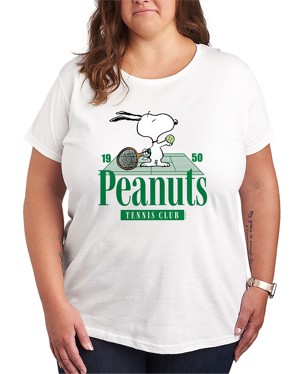 Hybrid Apparel футболка Peanuts Snoopy Tennis Club Plus Size