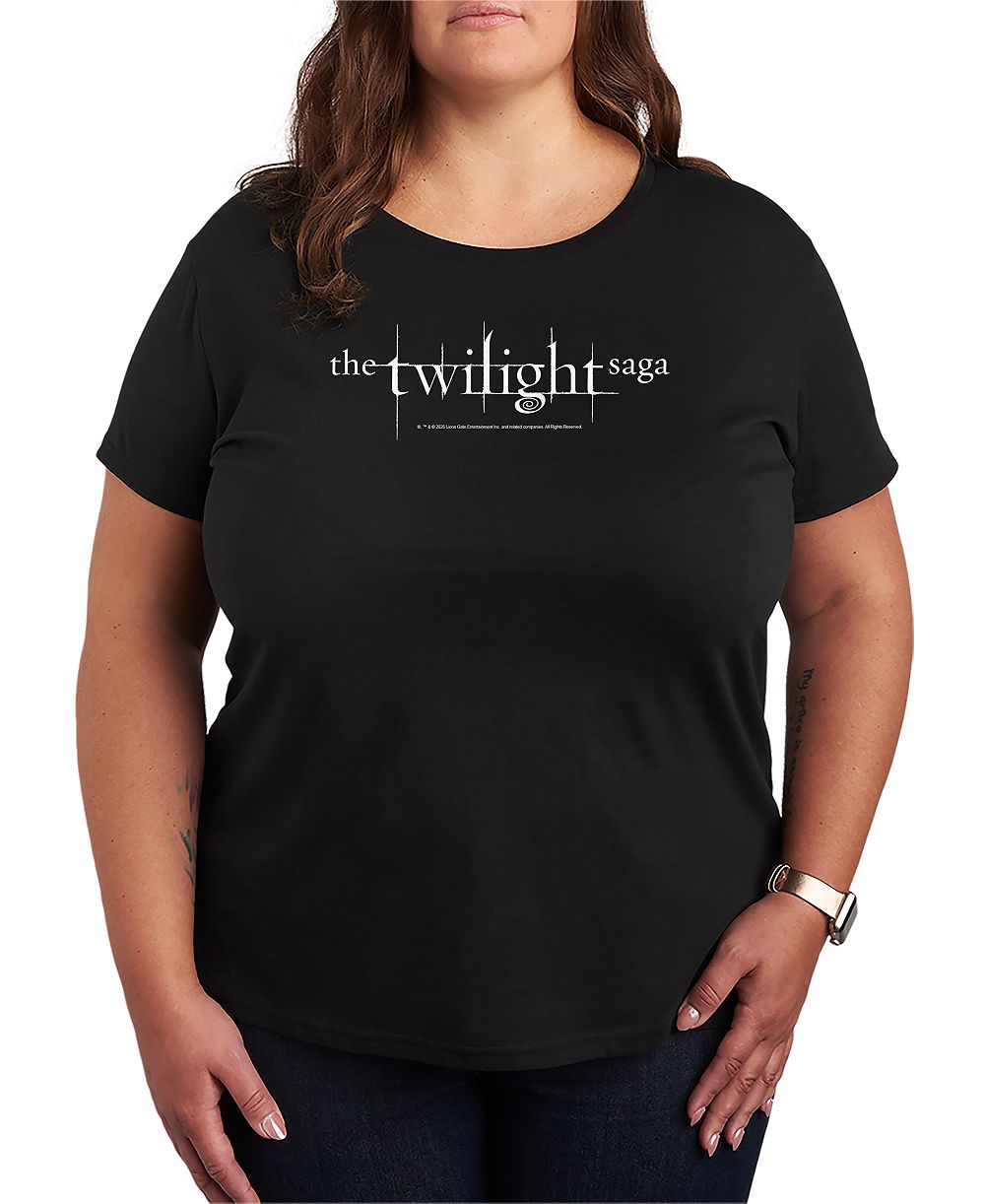 Hybrid Apparel Женский футболк с графическим принтом Twilight Saga Logo Plus Size