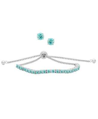 Silver/Aqua