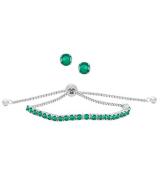 Silver/Emerald