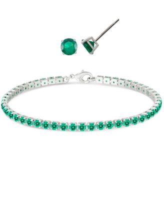 Silver/Emerald